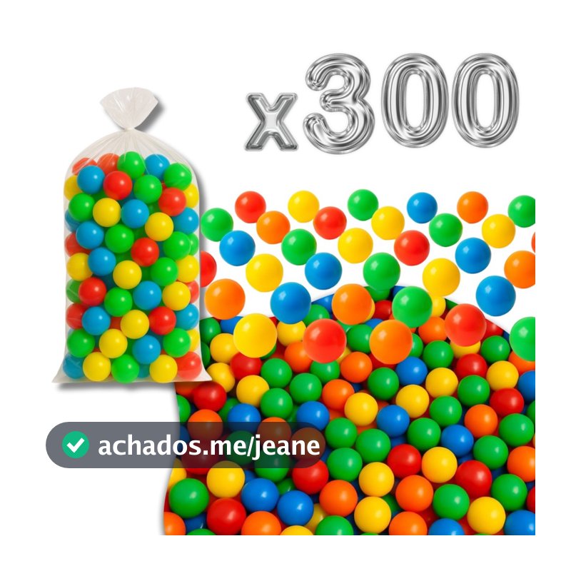 Bolinha Plástica Colorida Para Piscina de Bolinhas 50, 100, 200, 300 unidades