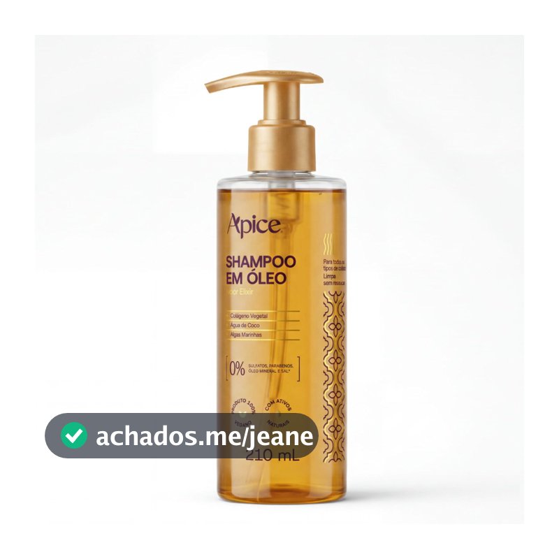 Shampoo em  Óleo Noor Elixir Apice 210ml