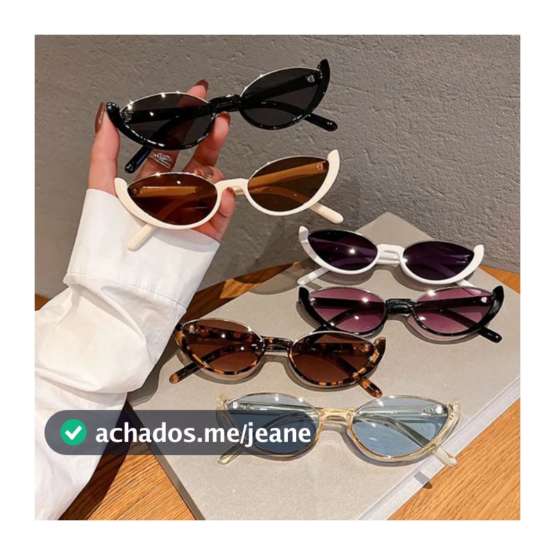 Moda Meia Armação Pequeno Olho De Gato Óculos De Sol Para Mulheres Vintage Tons Verão Praia Rua Eyewear