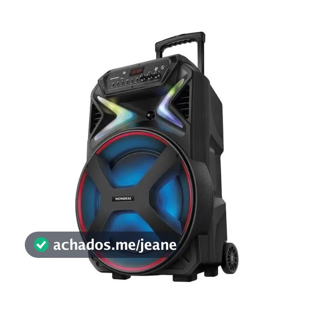 Caixa De Som Amplificada Mondial Connect Lights Plus Cm-700
