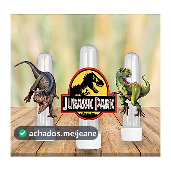 30 Apliques para Tubete Doces Bolo - Tema Dinossauro Park -  Lembrancinhas Divertidas para Sua Festas