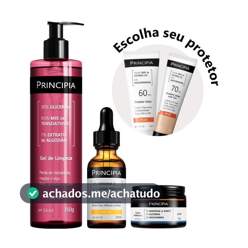 Principia Kit Essencial GL-03 + CH + VC + PS-01 FPS 60 ou PS-05 FPS 70