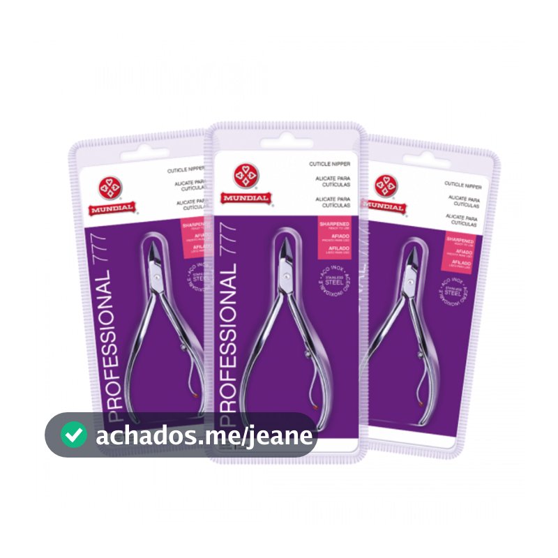 KIT 3 ALICATES DE CUTÍCULA 777 PROFESSIONAL INOX