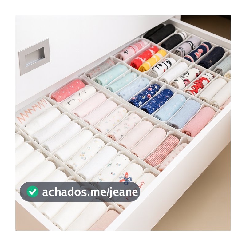 Kit Colmeia Organizadora de gavetas Tamanhos P/M/G/GG - Kit com 10, 2, 3 e 5 unidades - Organizalux