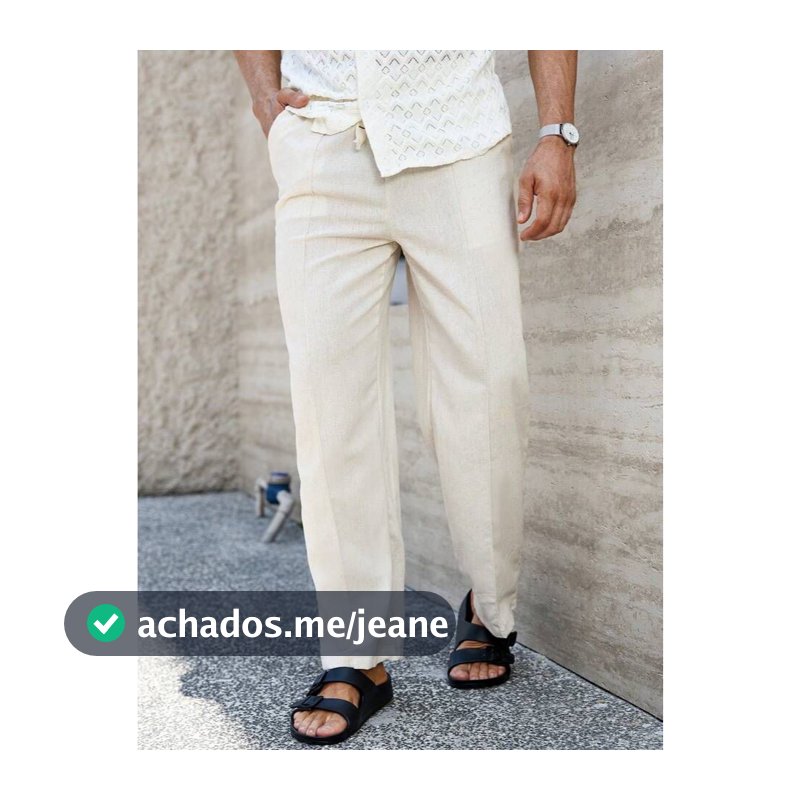 Calça Masculina Linho Estilo Mauricinho Premium Alfaiataria Leve Versátil Verão Evento Social Casual