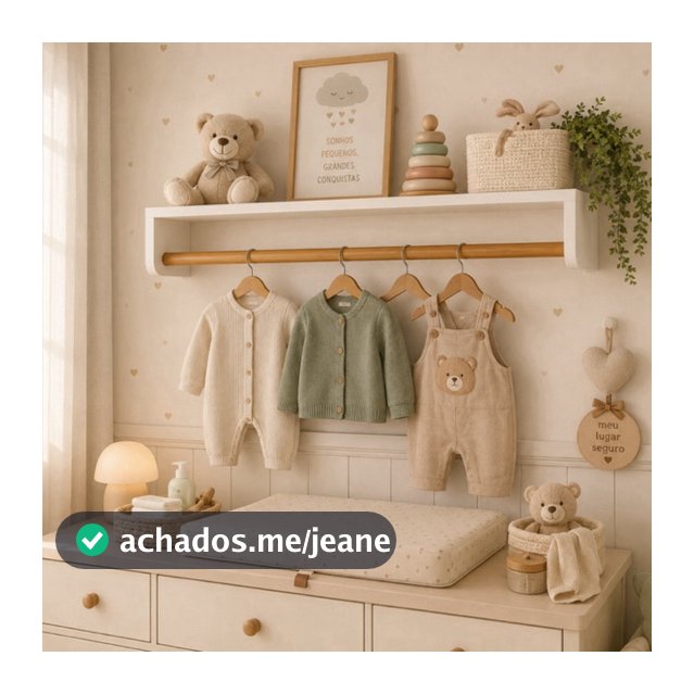 PRATELEIRA Infantil THEO 936 BRANCO FOSCO/MADEIRA