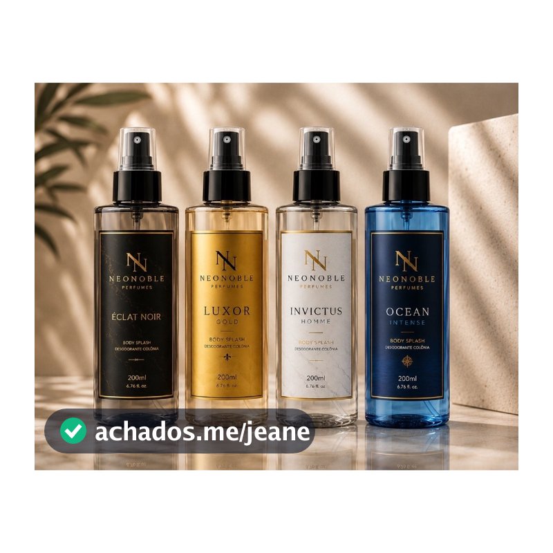 Perfumes Body Splash Masculinos 200ml Importados Fixação Longa Duração Deo Colônia NeoNoble