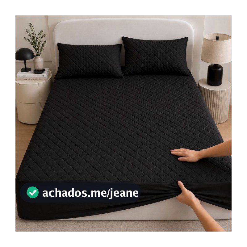 Kit 3 Peças Capa Colchão Casal Impermeável + 2 Fronhas de travesseiro Protetor