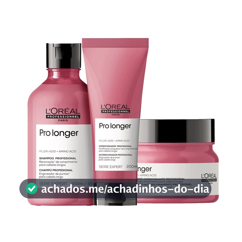 Shampoo, Condicionador e Máscara Pro Longer - L'Oreal