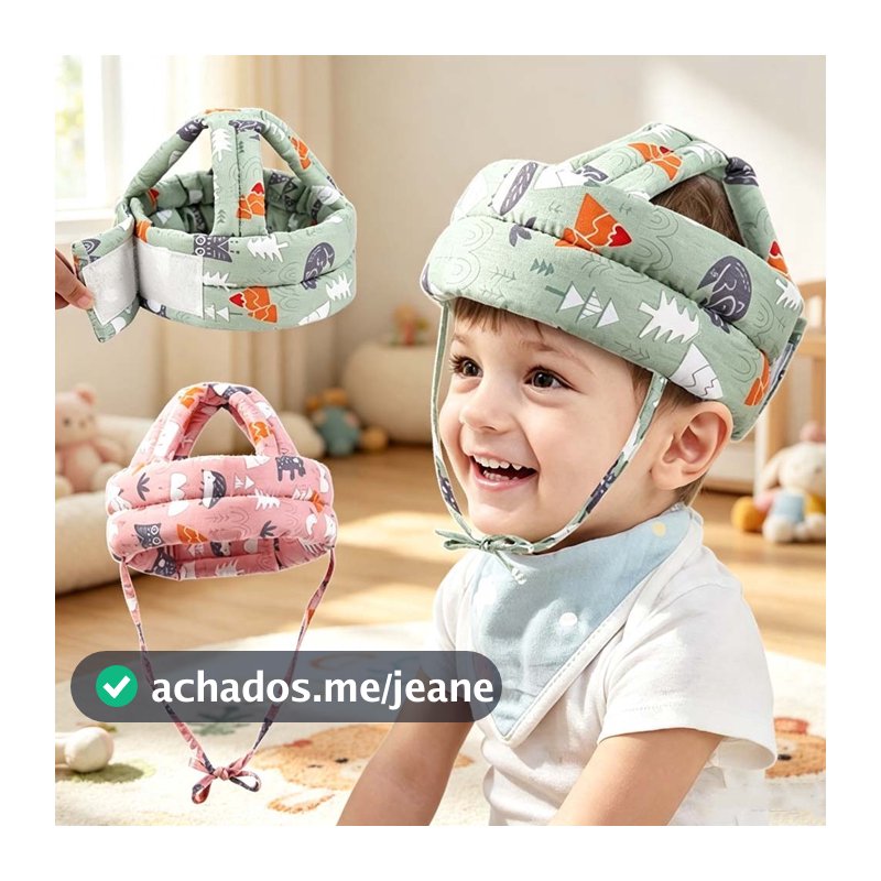Chapéu De Proteção Infantil Capacete De Segurança Para Bebês Ajustável Anti-Colisão
