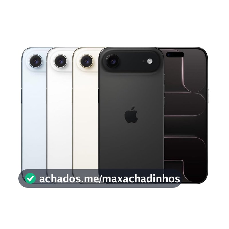Celular Apple iPhone 17 Air 256GB 5G iOS Tela 6,6" polegadas 48MP Chip A19 Pro com Design Ultra-Fino