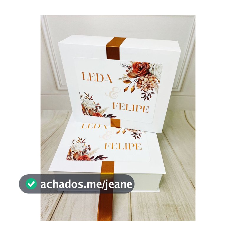 CAIXA PERSONALIZADA PARA PADRINHOS, CASAMENTOS