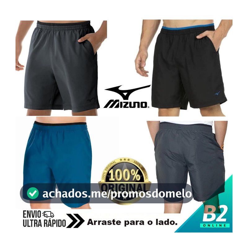 Bermuda Mizuno Masculina Tennis Master M 7 100% Original Com Nota Fiscal e Garantia