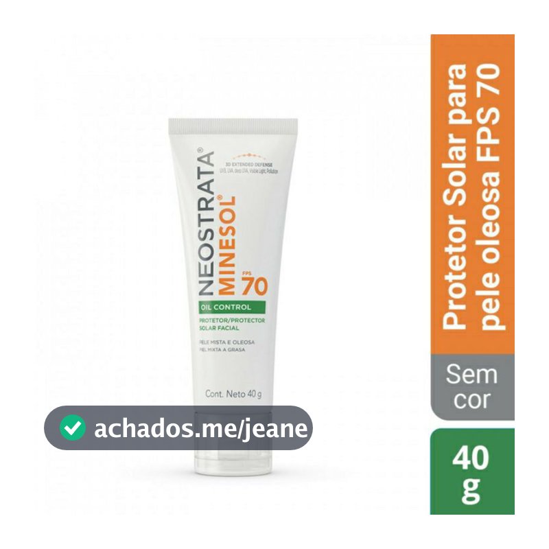 Protetor Neostrata Minesol Oil Control FPS70 40GR