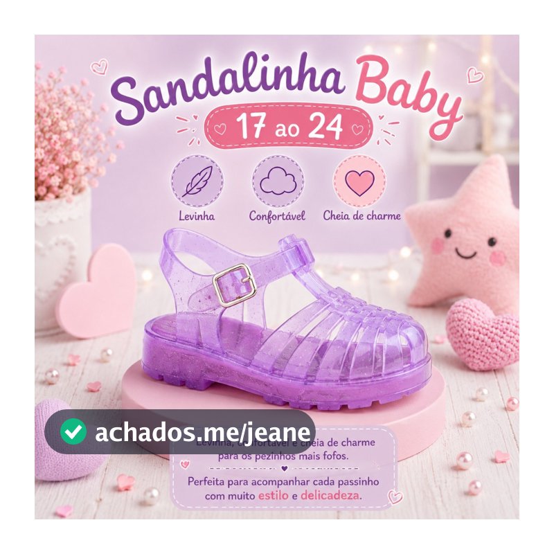 Sandália Baby Infantil Mel BB Super Confortável Leve e Macia Passeio Escolar Promoção Envio Imediato