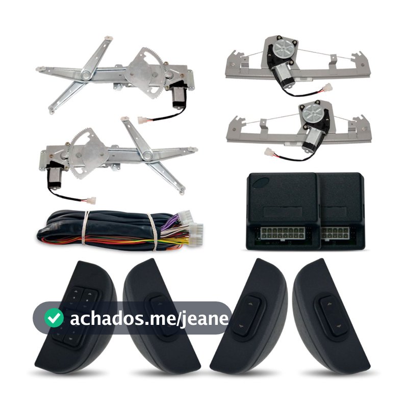 Kit Vidro Eletrico Celta 4 Portas Completo (2001-2015) / Prisma (2006-2011) Inteligente