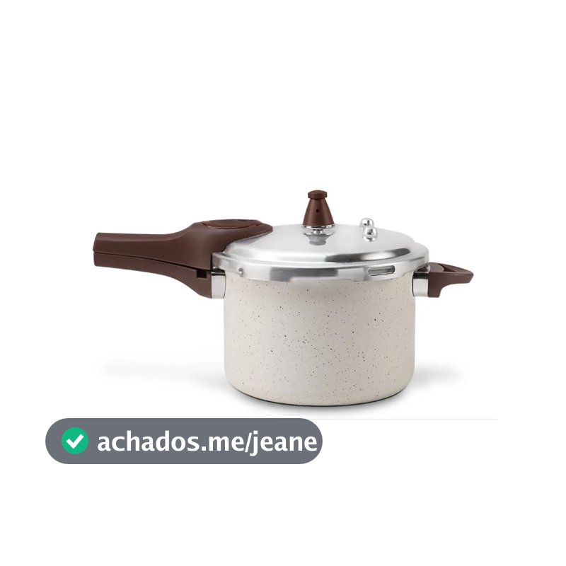 Panela de Pressão Brinox Ceramic Life 4,2L Vanilla para Indução