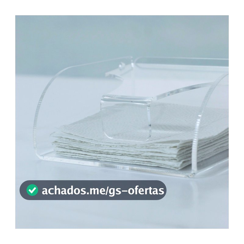 Porta Guardanapo Acrílico Cristal