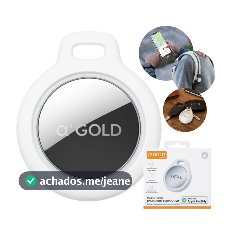Tag Rastreador GPS Localizador Air Tag Inteligente Smart (App Buscar IOS Apple) Original A'GOLD