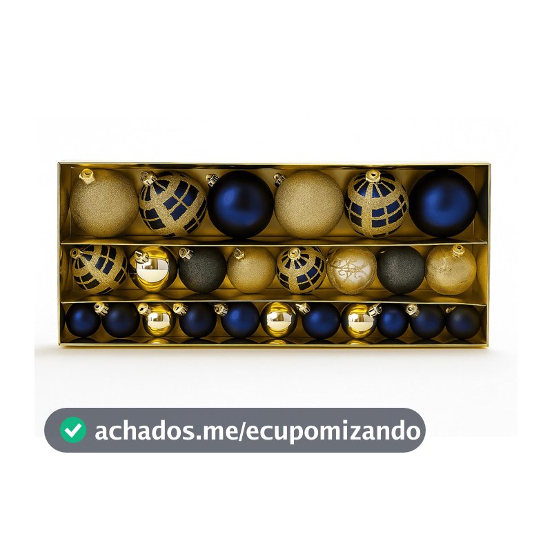 38 Bolas de Natal Decoração Árvore Premium Luxo Feitos a mão