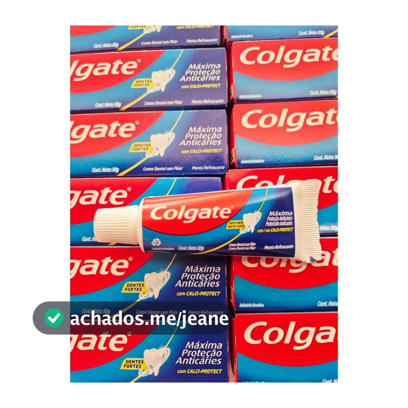 Kit de Creme Pastas de Dente COLGATE Mini 30g - pequena, cabe na bolsa, para viagem