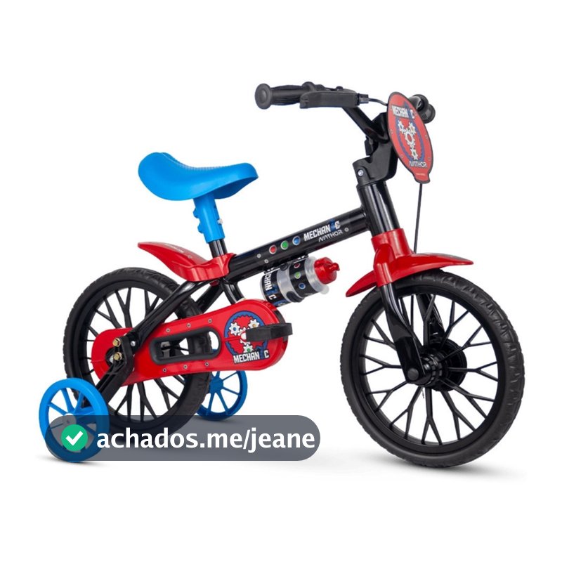 Bicicleta Bike Criança 2 A 5 Anos Aro 12 Nathor Infantil C/ Rodinha MENINO e MENINA de 90cm a 1m