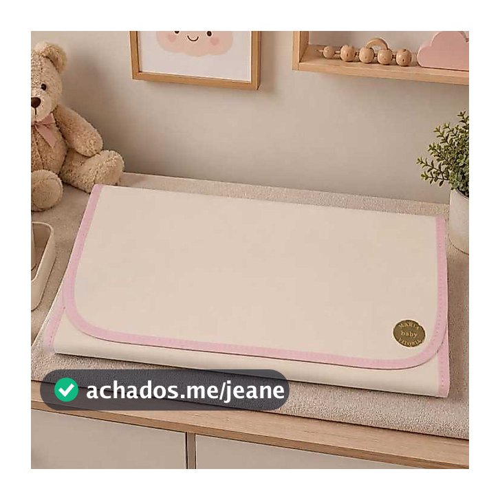 Trocador De Fraldas Portátil para Bebê 65cm x 38cm Impermeável Maria Vitória Baby
