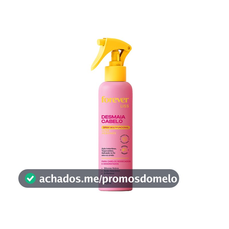 Finalizador Ultra-Hidratante Desmaia Cabelo Forever Liss 200ml