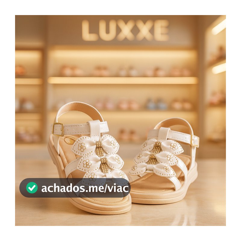 Sandalinha infantil feminina Sandália com lacinho de menina Sandalia de menina