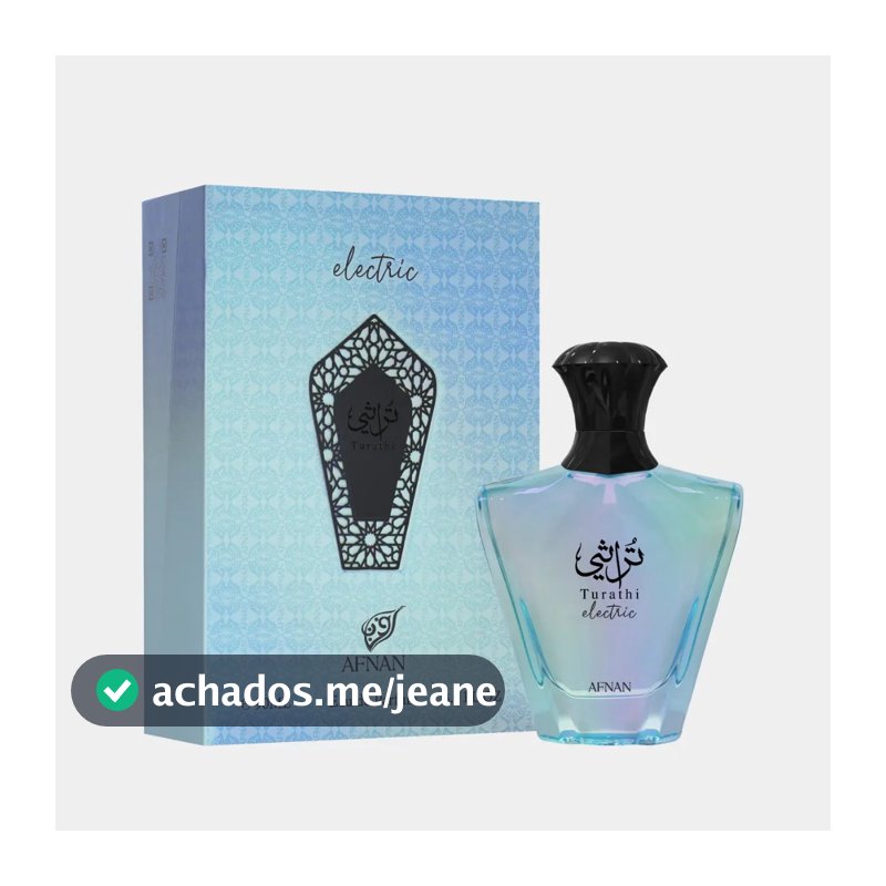 Perfume Árabe Afnan Turathi Electric Eau de Parfum 90ml Unissex Original