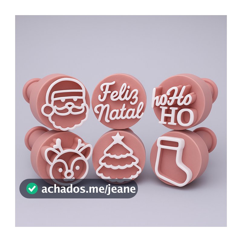 Kit Carimbo Marcador Brigadeiros NATAL PAPAI NOEL FELIZ NATAL Molde Festa Confeitaria Aniversario Brigadeiro