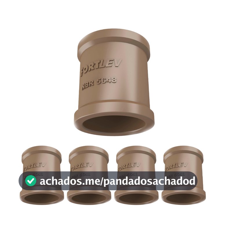 Pacote 50 unid Luva Soldável Marrom 20mm Fortlev