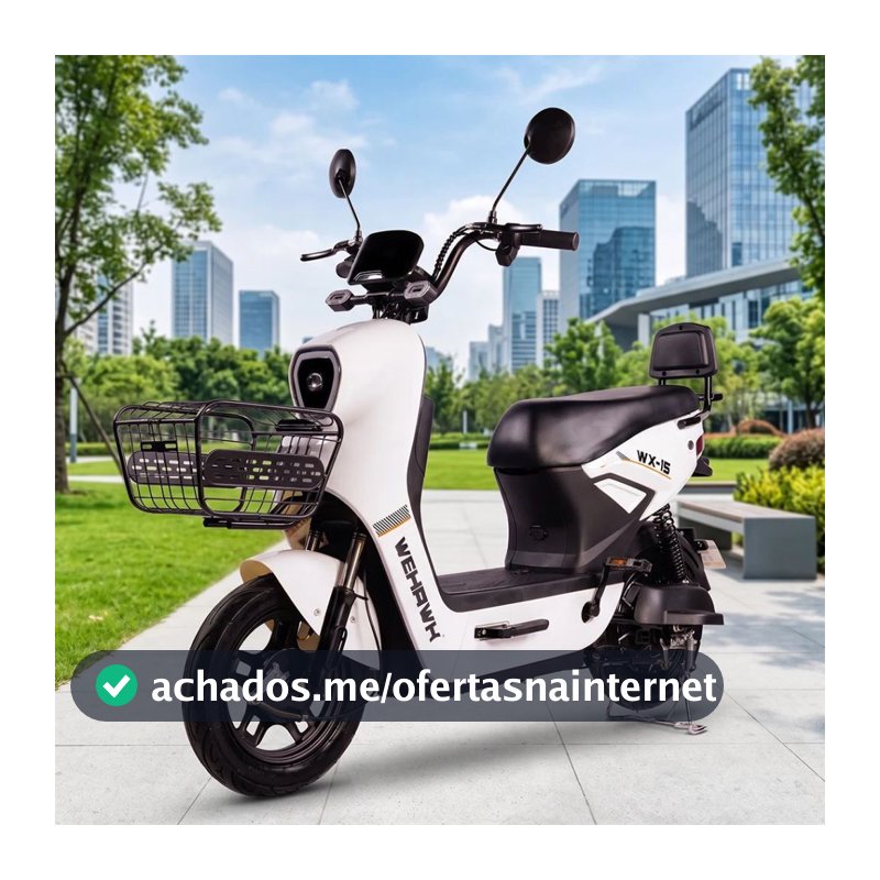 Bicicleta  Elétrica  WX-15 Wehawk 800W Bat Litio  48V 20AH Pré Montada