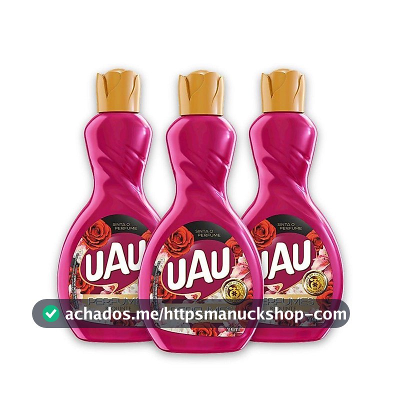 Kit 3un Limpador 500ml UAU Perfume Requinte