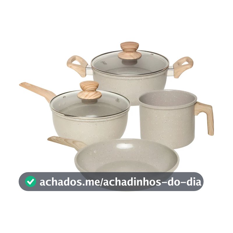 Jogo Panelas Oster Cerâmica Antiaderente Premium 4 Peças