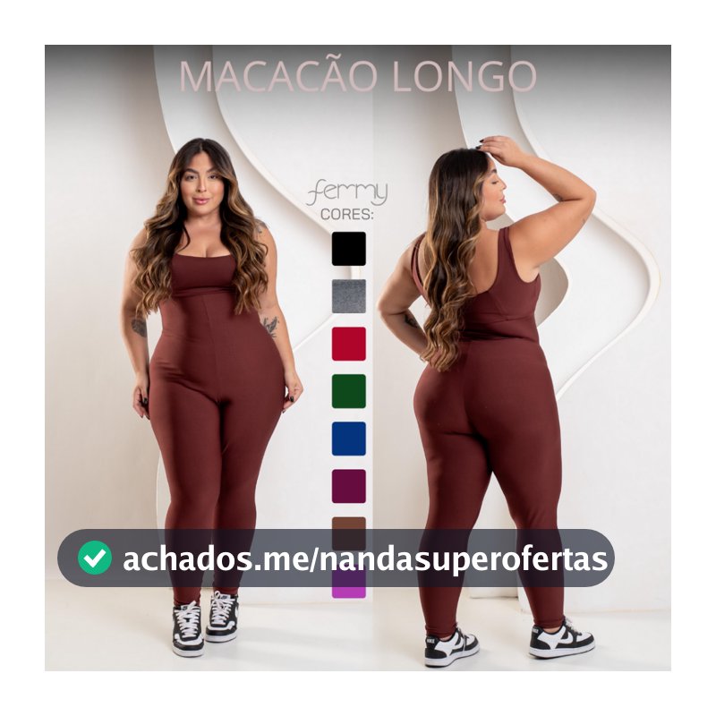 PLUS SIZE Macacões Longos Zero Transparência Fitness Premium Legg Feminino Academia Treino Bojo Removível Conjunto