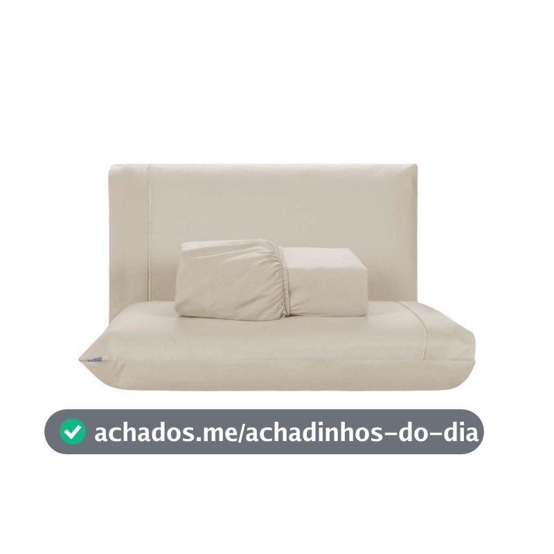 Jogo de Lençol Casal 03 Peças 400 Fios Micropercal Ponto Palito Sleep