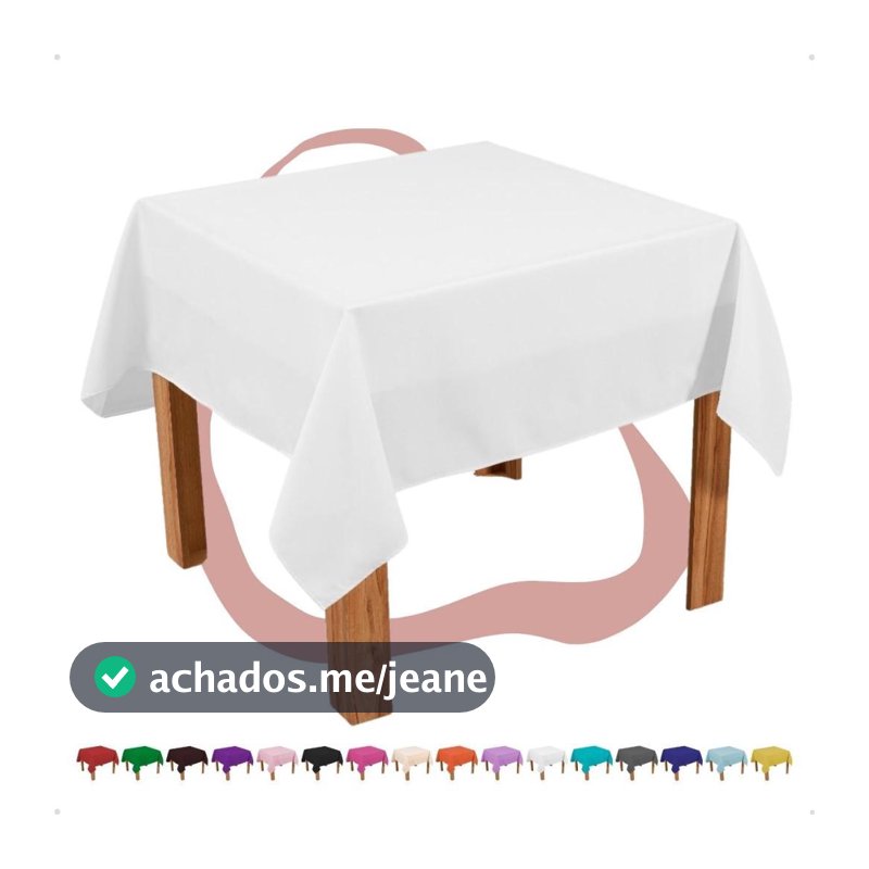 10 Toalha De Mesa Quadrada 1,50x1,50 Em Oxford Festa Buffet