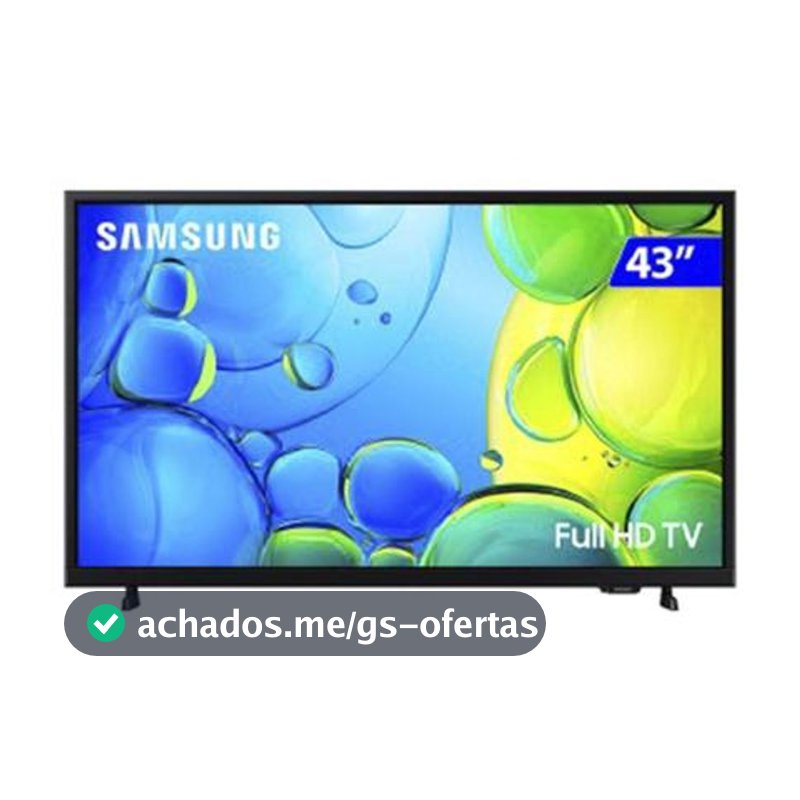 Smart Tv Samsung 43" , LED, TIZEN, Wi-fi, FULL HD, Preta - LS43F6000FGXZD