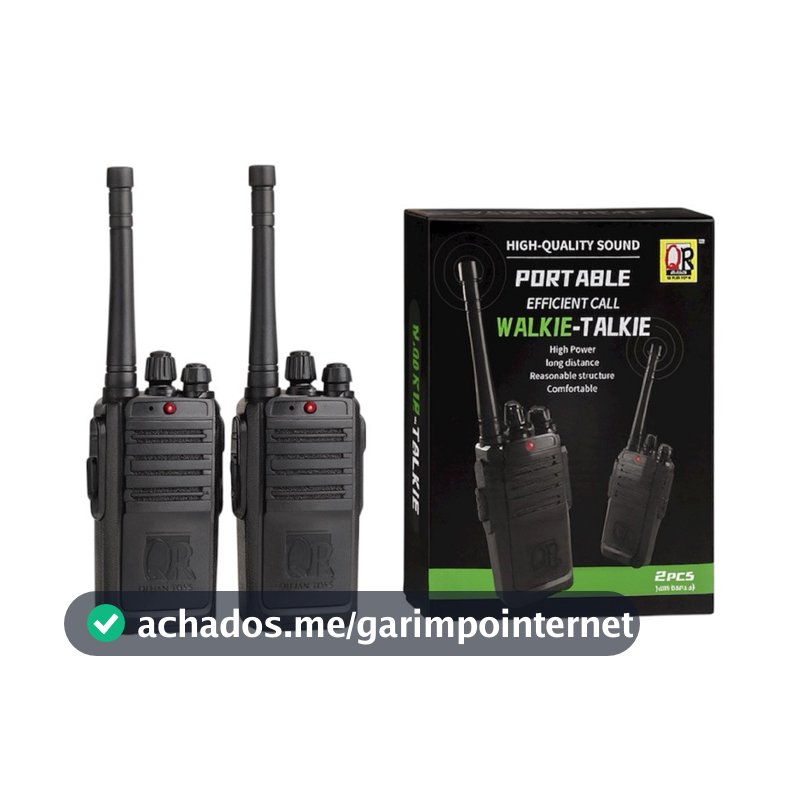 Par De Walkie Talkie Infantil Brinquedo Portátil Com Som
