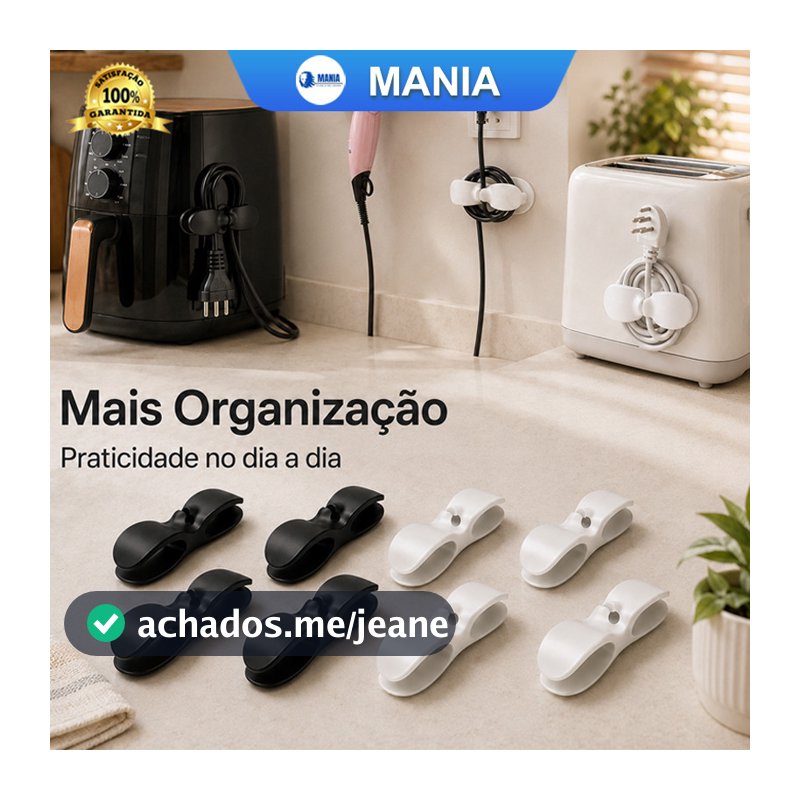 Kit3/6/9/12 Suporte Do Cabo Clipe Universal O Invólucro  Organizador Para Cabos De Armazenamento De Mixer Liquidificador