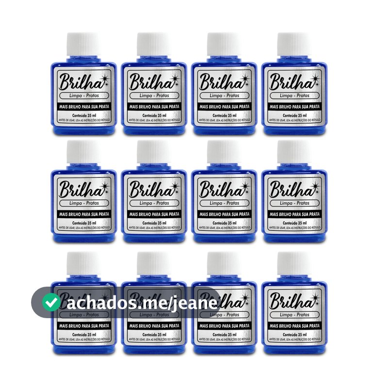 12 Unidades Limpa Pratas Brilha 35ml - Atacado