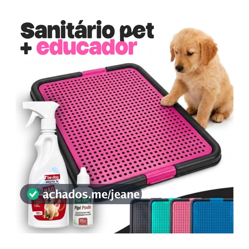 Tapete Higiênico para Cães Lavável para Adestramento com Atrativo e Repelente Pet para Filhotes