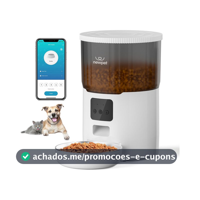 4l Alimentador De Ração Para Cães E Gatos Dispensador Newpet - Bivolt
