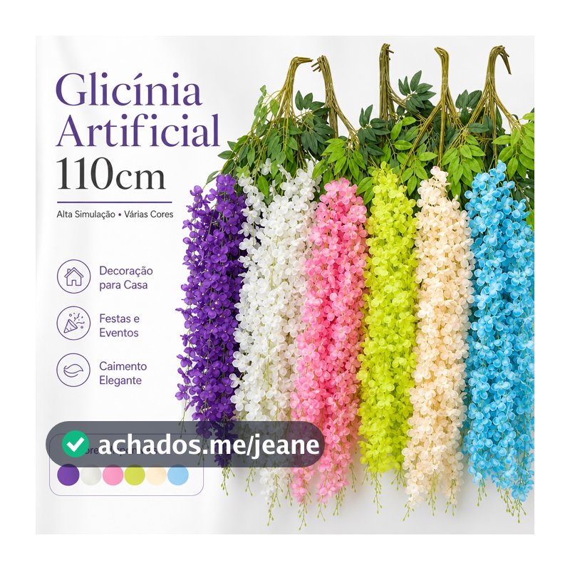 Kit 12 Galhos De Flores De Cerejeira Artificial Grande |Pendente Para Decoração De Casamento E Festa