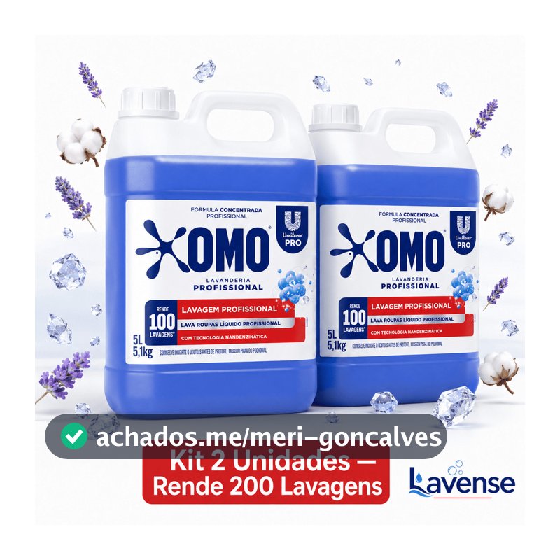 Sabão Líquido 5L Custo Benefício Concentrado Remove Encardido Gordura Suor 100 Lavagens Kit 2