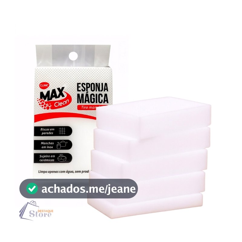 Kit Esponja Mágica Tira Manchas Melamina Desengordura Limpeza
