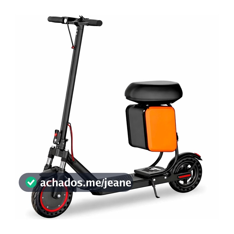 Patinete com Banco Elétrico Dobrável 350W | Autonomia 35KM + Velocidade 30KM/H | Suporta até 150KG
