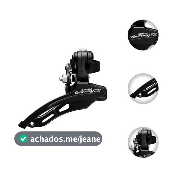 CÂMBIO DIANTEIRO SHIMANO TOURNEY TZ500 31.8MM PUXADA POR CIMA