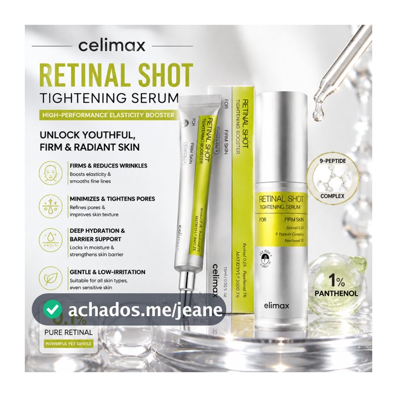 【Celimax】The RETINOL SHOT TIGHTENING SERUM (30mL)/Vita A Retinal Shot Tightening Booster (15ml)